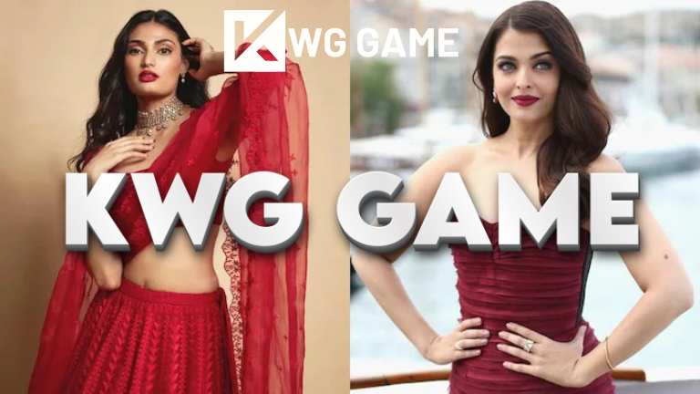 Digital Athiya Shetty walking through a tranquil landscape in KWG Game